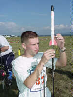 Jonas B&uuml;chl bei der Vorbereitung